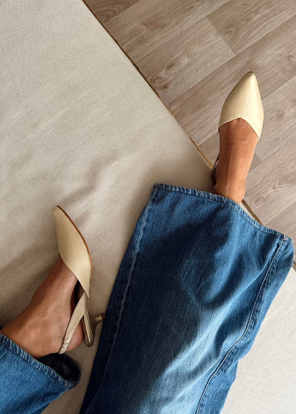 Tacón Lola Beige/Dorado