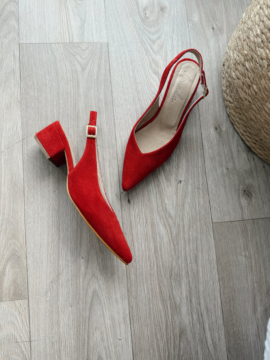 Tacón Eloísa Rojo