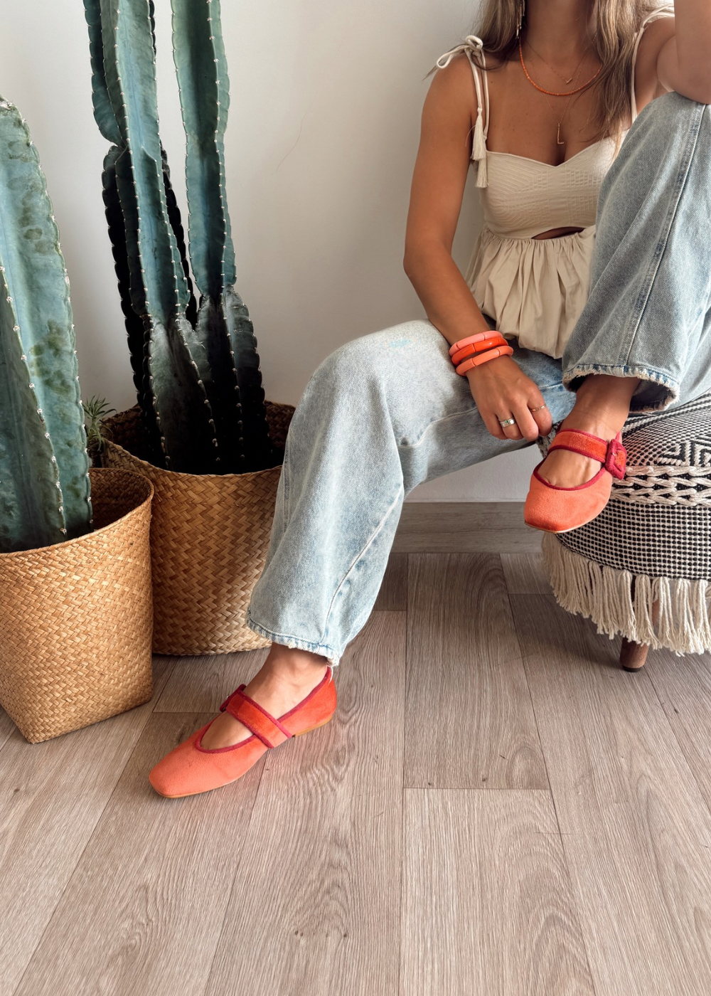 Baleta Ignacia Naranja/fucsia