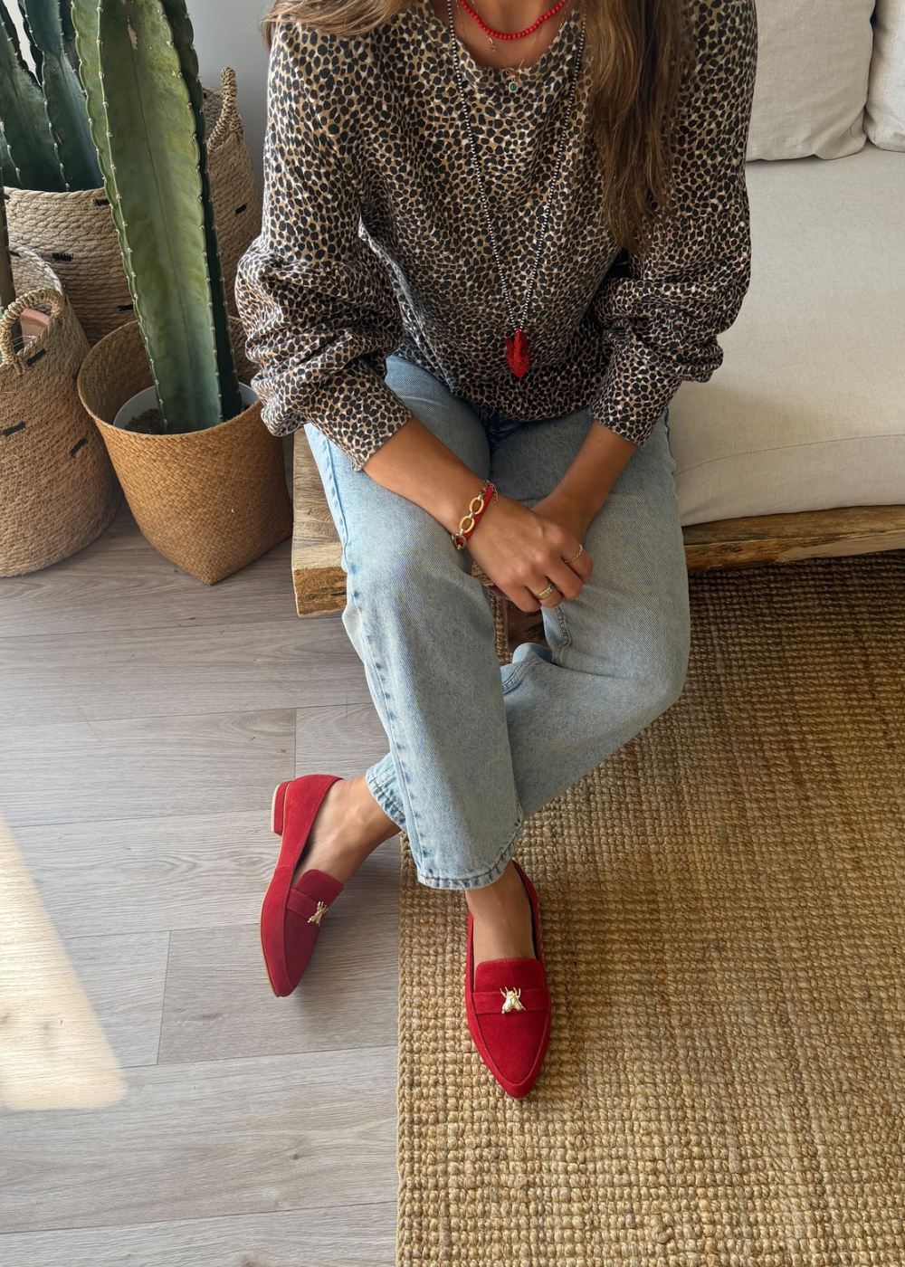 Mocasín Sofía Rojo